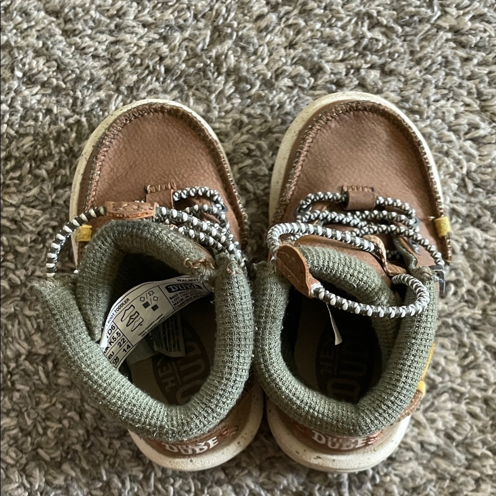 Kids Brown & Olive Trail Shoes